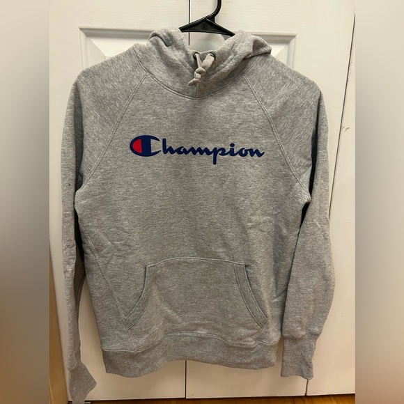 Champion Tops - Light Gray Champion Hoodie, Size XS